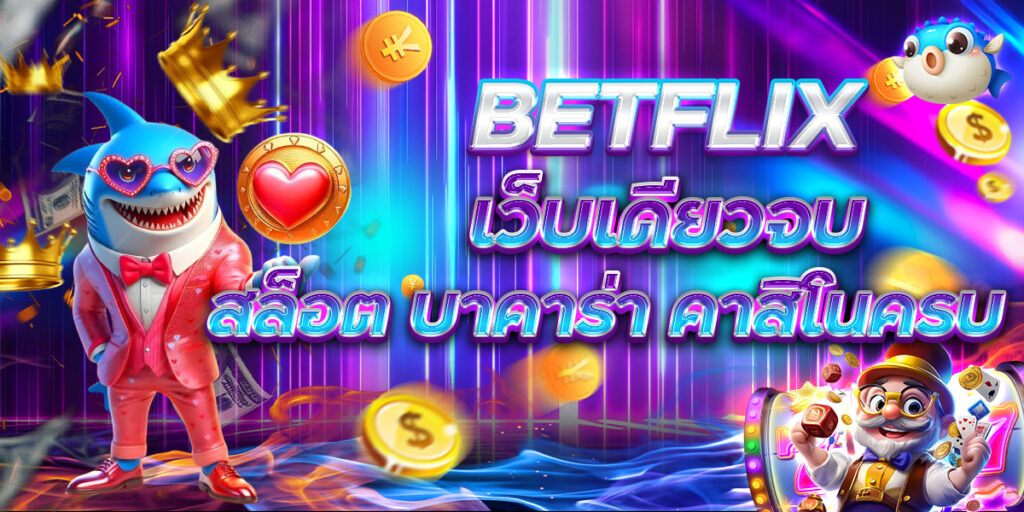 BETFLIX เว็บเดียวจบ สล็อต บาคาร่า คาสิโนครบ
